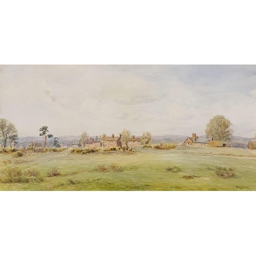 337 - Henry John Sage, Shalford, Surrey, watercolour, signed, 19 x 39 cm