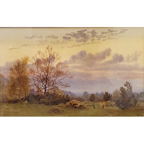 413 - Katherine McCracken (1844-1930), Evening, watercolour, initialled, inscribed verso, 20 x 33 cm
Prove... 