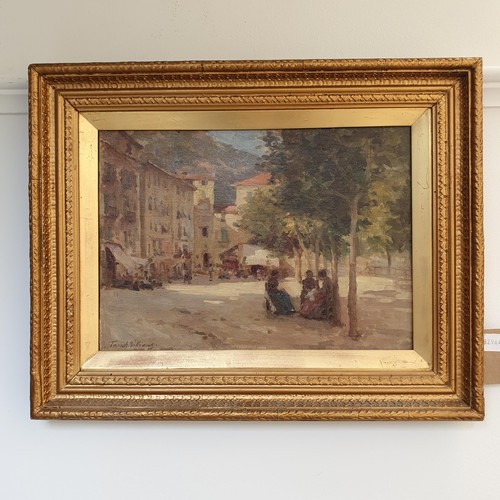 415 - Terrick John Williams (British 1860-1936), In The Shade, Ville Franche, oil on canvas, verso signed ... 