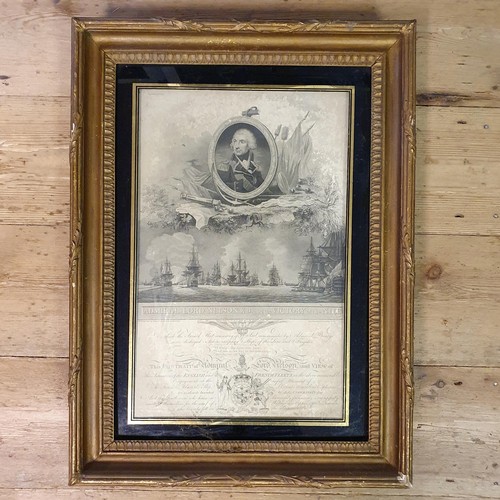 434 - A 19th century print, Admiral Lord Nelson, 44 x 26 cm, and other assorted pictures (box)