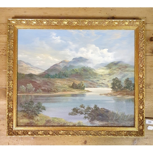 349 - Prudence Turner, landscape, oil on canvas, signed, 55 x 59 cm