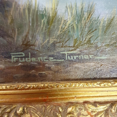 349 - Prudence Turner, landscape, oil on canvas, signed, 55 x 59 cm