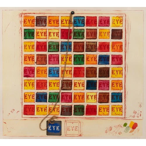 407 - Joe Tilson (British b 1928), Eye Mantra, limited edition print, 36/75, signed and dated 1979, 80 x 8... 