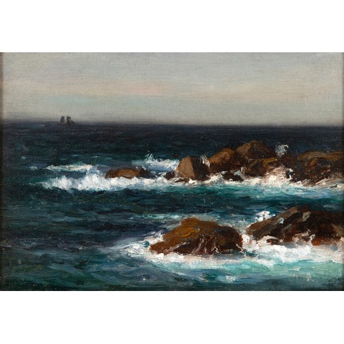 408 - Julius Olsson (1864-1942), Deep Water, Cornwall, oil on canvas, 23 x 33 cm, Royal Exchange Art Galle... 