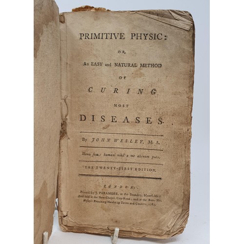 476 - Wesley (John), Primitive Physic: or An Easy And Natural Method of Curing Most Diseases, 21st edition... 