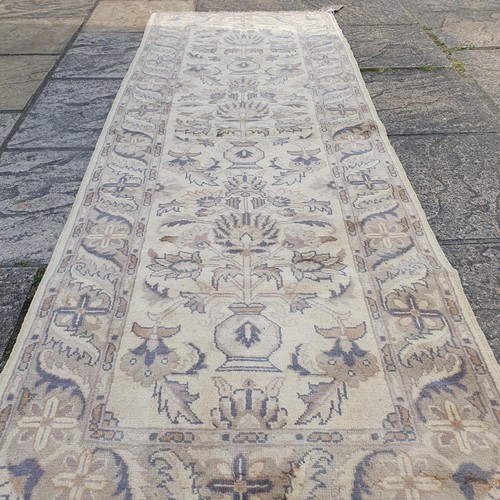 849 - A Ziegler cream ground runner, 213 x 78 cm