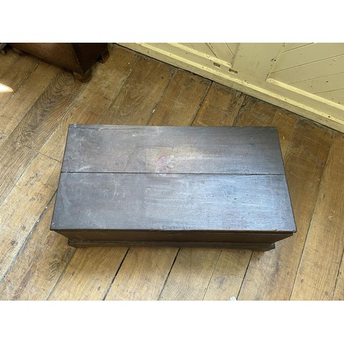 764 - An oak bible box, 80 cm wide