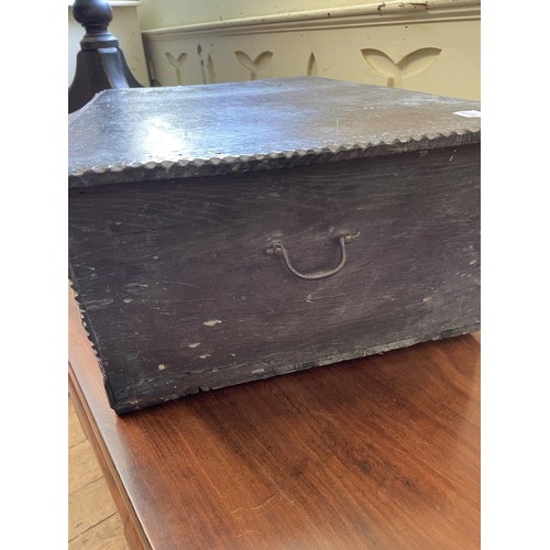 745 - An oak bible box, 60 cm wide