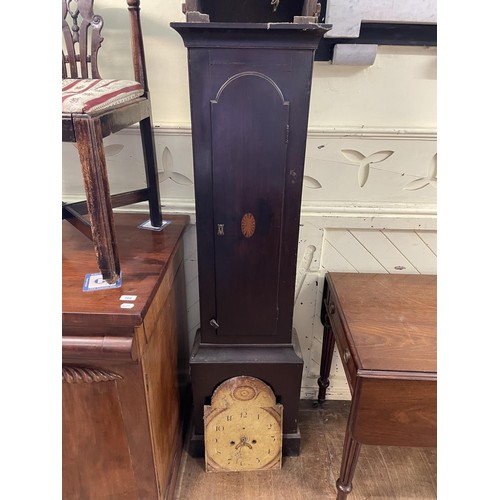 749 - A longcase clock, in need of restoration