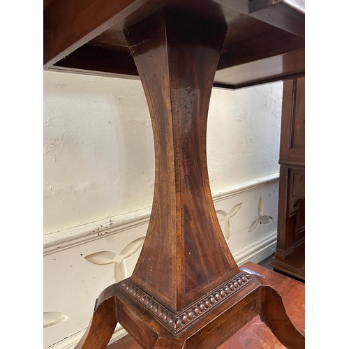 789 - A mahogany folding card table, 92 cm wide