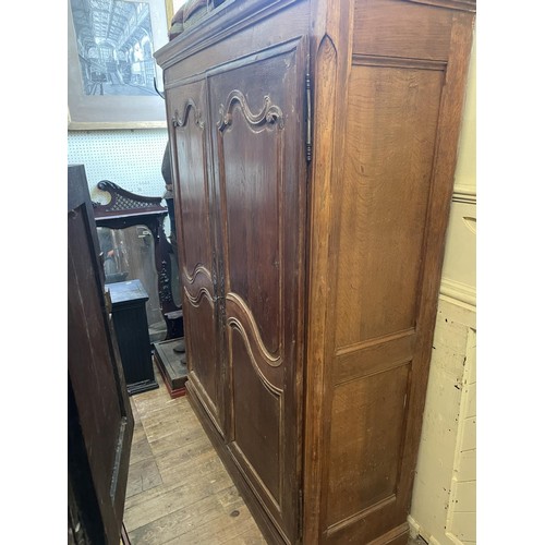 740 - A French walnut armoire, 136 cm wide