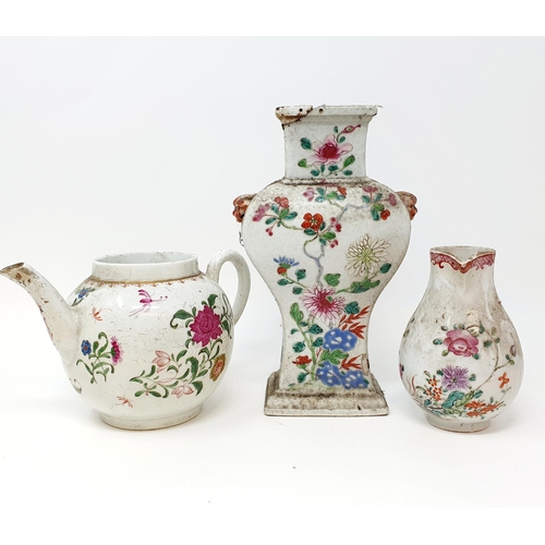 500 - A 19th century jug, decorated a comical scene, THE GOVERNOR OF EUROPE, and assorted other ceramics (... 