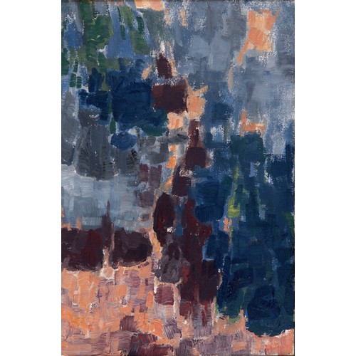 321 - 20th century, English school, abstract, oil on canvas, 33 x 22 cm