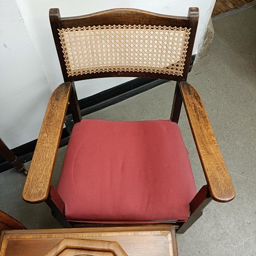 915 - A pair of wingback armchairs, and assorted furniture (qty)