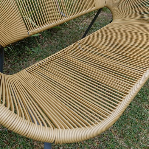 960 - A pair of modern garden seats, from John Lewis, 115 cm wide (2)