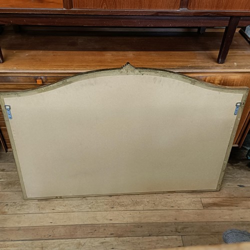 904 - A gilt framed overmantel mirror, 190 x 130 cm