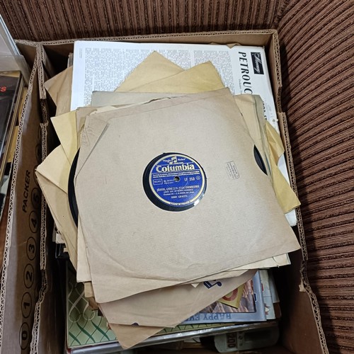 739 - Assorted vinyl LPs, mostly classical and French, (3 boxes)