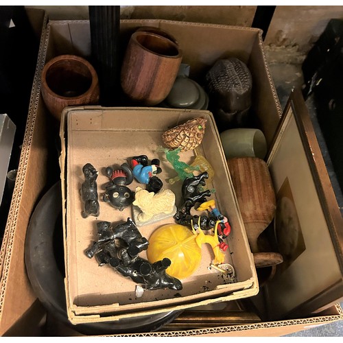 601 - ***Withdrawn*** A Beswick pigeon, another, two horses, a deer, assorted ceramics, glass and other it... 