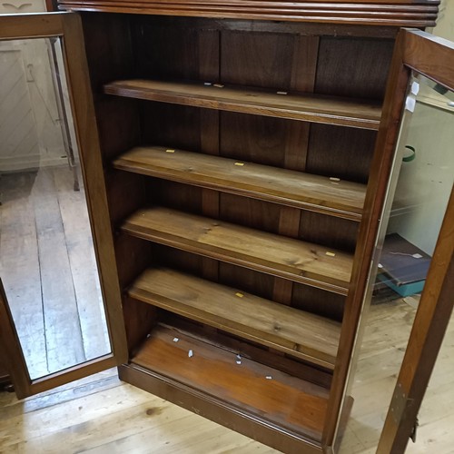 783 - A mahogany display cabinet, 88 cm wide