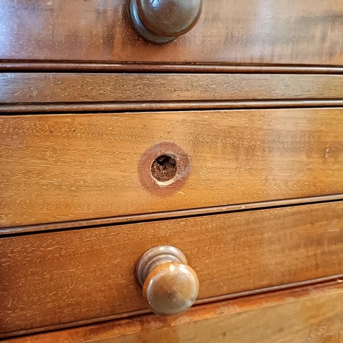 819 - A 19th century mahogany collectors cabinet, with a glazed door to reveal twenty drawers, one missing... 