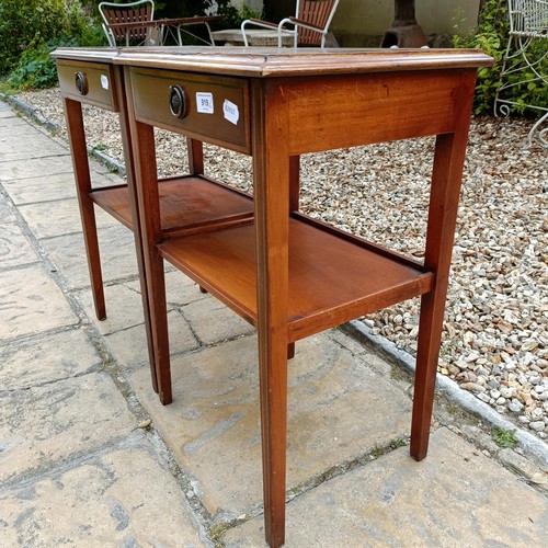 919 - A pair of mahogany bedside tables (2)