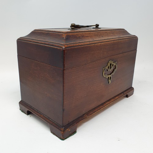 575 - A tea caddy, a box of assorted walking sticks, and other items (qty)