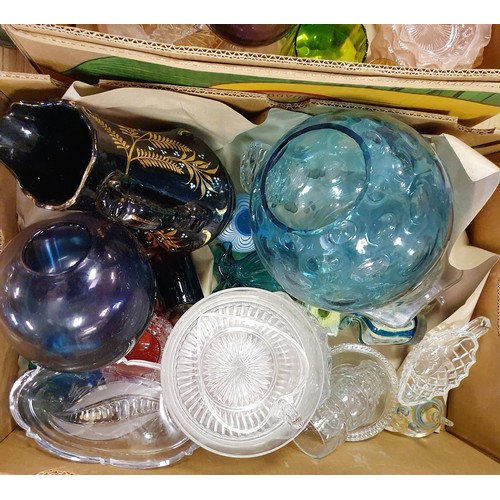 730 - Assorted glassware (2 boxes)