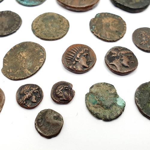 111 - A group of assorted Greek and Roman coins