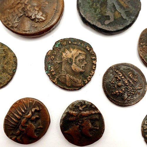 111 - A group of assorted Greek and Roman coins