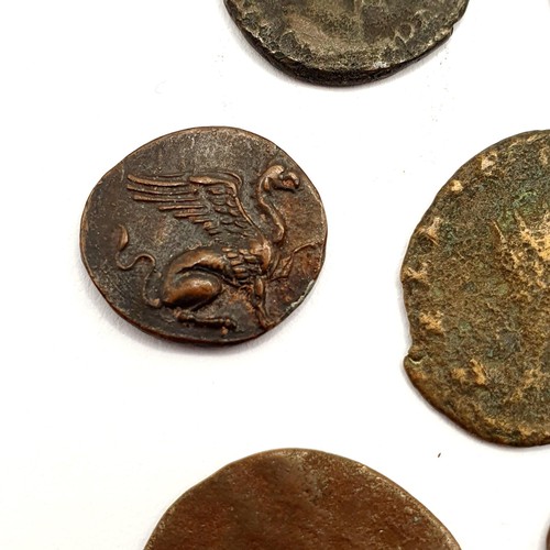 111 - A group of assorted Greek and Roman coins