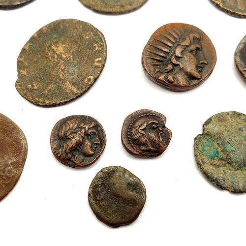 111 - A group of assorted Greek and Roman coins