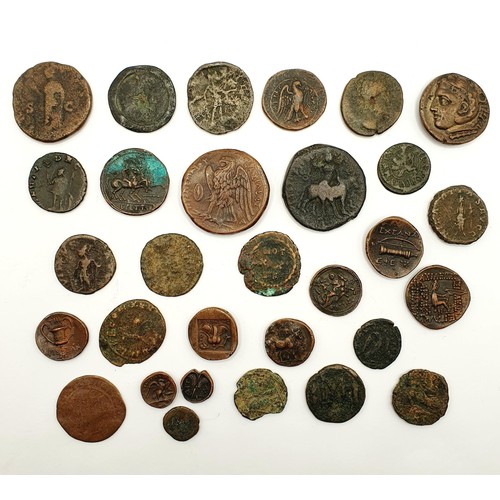 111 - A group of assorted Greek and Roman coins