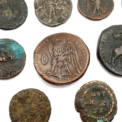 111 - A group of assorted Greek and Roman coins