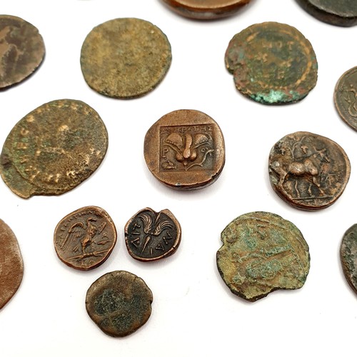 111 - A group of assorted Greek and Roman coins