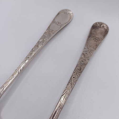 53 - A pair of silver berry spoons, London 1799, 4.2 ozt (2)