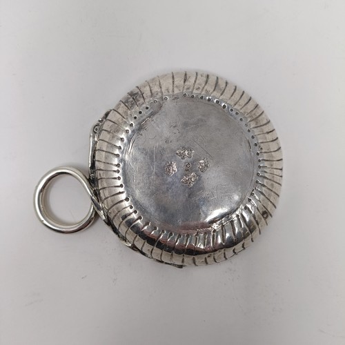 69 - An 18th century French silver wine taster, 2.5 ozt, 10.5 cm wide