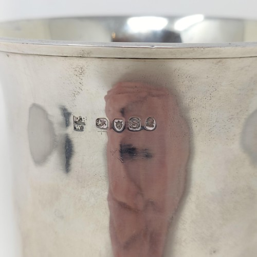 36 - A George III silver goblet, later inscribed Tredegar Prize 1844, London 1793, 10.7 ozt, 16 cm high