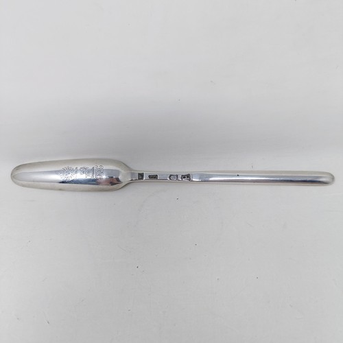 16 - A George III silver marrow scoop, London 1779, 1.8 ozt