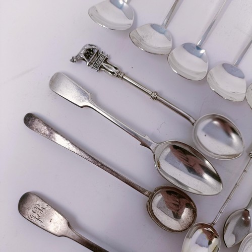 48 - Assorted silver and silver coloured metal spoons