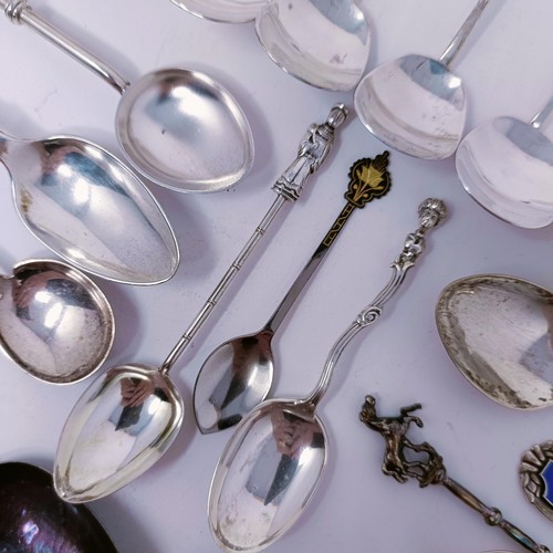 48 - Assorted silver and silver coloured metal spoons