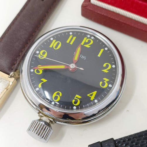 699 - A gentleman's early 20th century wristwatch, a Camy wristwatch, cased, and assorted other watches