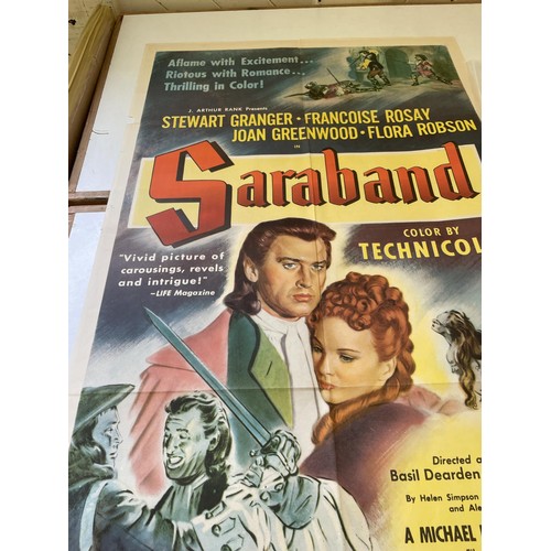 109 - Saraband, 1948, US One Sheet film poster, 68.6 x 104.0 cm