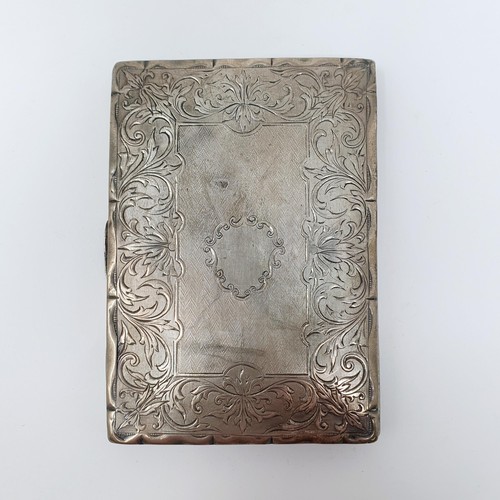 110B - A Victorian silver purse, marks rubbed