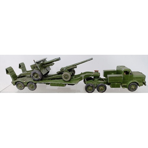 405 - A Dinky Toys Army Wagon, and other playworn toys (box)