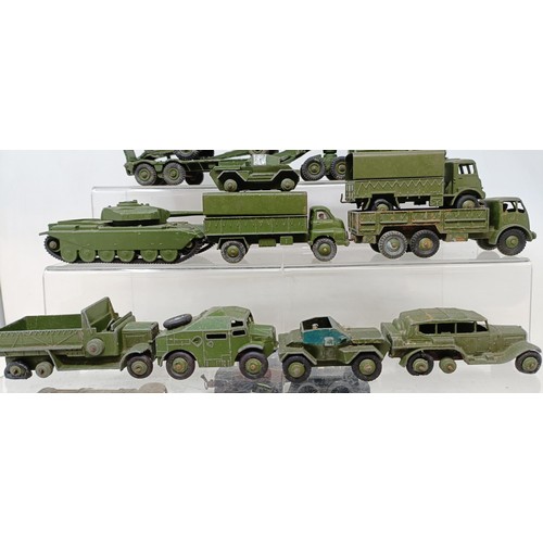 405 - A Dinky Toys Army Wagon, and other playworn toys (box)