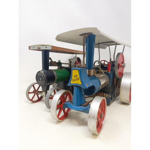 410 - A Wilesco steam engine, boxed, and a Mamod steam engine (2)