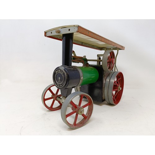 410 - A Wilesco steam engine, boxed, and a Mamod steam engine (2)