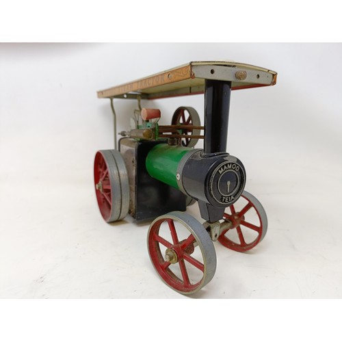 410 - A Wilesco steam engine, boxed, and a Mamod steam engine (2)