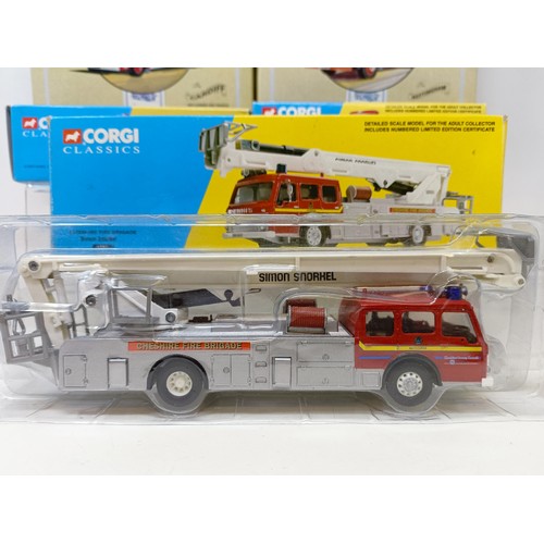 419 - A Dinky Supertoys Fire Engine, No 955, a Dinky FL Land Rover, No 282, Corgi Classics No S1702, S2001... 