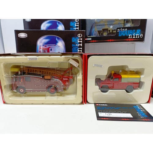 424 - A Corgi American Lafrance, No 97321, other die-cast fire engines and trucks (box)